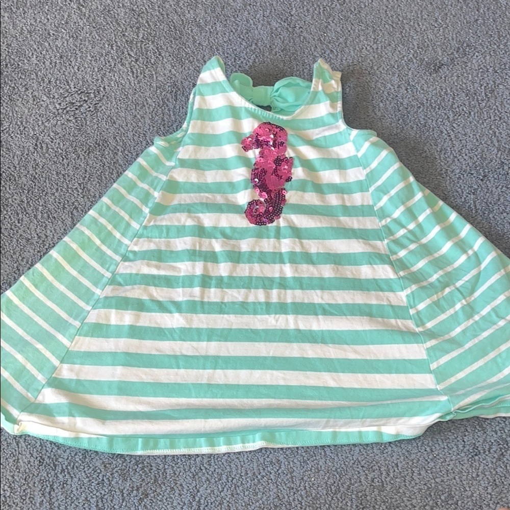 Tommy Bahama Kids Dress in Aqua and Pink